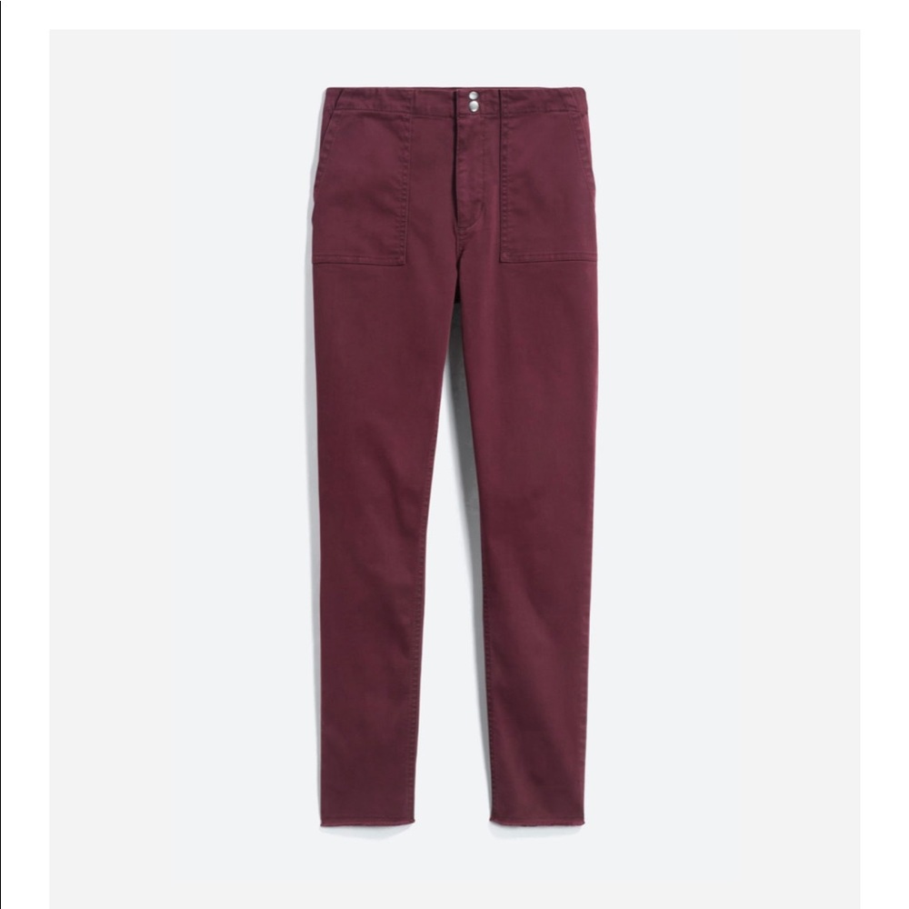 Casia Frayed Hem Chino Pant - Petite